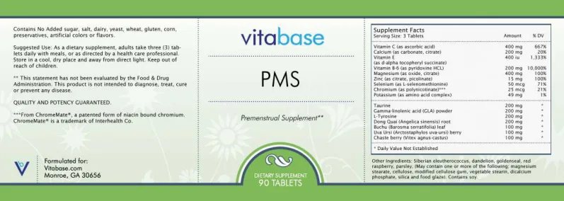 Label for PMS