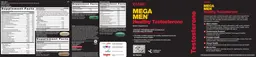 Label for Mega Men Multivitamin