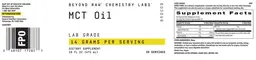 Label for MCT Oil 14 Grams