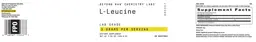 Label for L-Leucine 3 grams