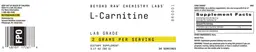 Label for L-Carnitine 2 grams