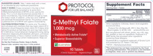 5-Methyl Folate 1,000 mcg