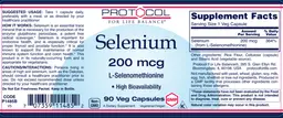 Label for Selenium 200 mcg