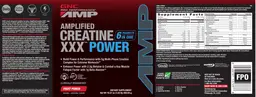 Label for Amplified Creatine XXX Power Fruit Punch