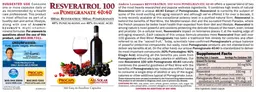 Label for Resveratrol 100 With Pomegranate 40:40