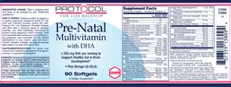 Label for Pre-Natal Multivitamin With DHA