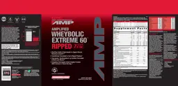 Label for Amplified Wheybolic Extreme 60 Ripped Strawberries & Cream