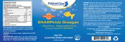 Label for SharpKids Omegas Orange Sunshine Flavor