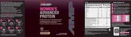 Label for Women's Advanced Protein Cinnamon Bun