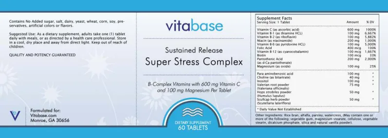 Label for Super Stress Complex