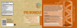 Label for Non-GMO Pre-Workout West Coast Citrus