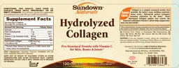 Label for Hydrolyzed Collagen