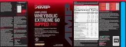 Label for Amplified Wheybolic Extreme 60 Ripped Cookies & Cream