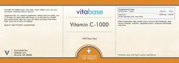 Label for Vitamin C-1000 With Rose Hips