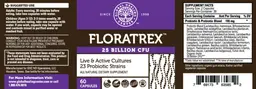 Label for Floratrex 25 Billion CFU
