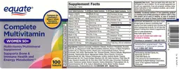 Label for Complete Multivitamin Women's 50+