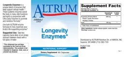 Label for Longevity Enzymes