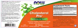 Label for Cholesterol Pro