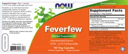 Label for Feverfew