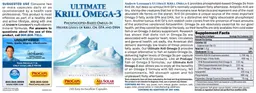 Label for Ultimate Krill Omega-3