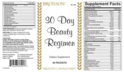 Label for 30 Day Beauty Regimen