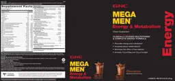 Label for Energy & Metabolism Chocolate