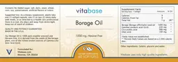 Label for Borage Oil 1000 mg