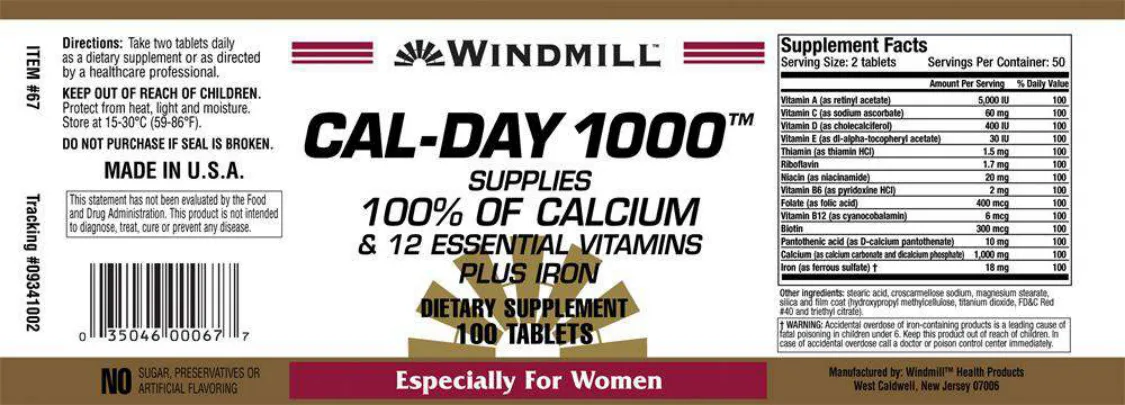 Label for Cal-Day 1000