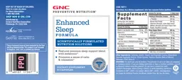 Label for Enhanced Sleep Formula