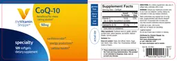Label for CoQ-10 50 mg