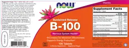 Label for Sustained Release B-100