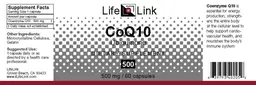 Label for CoQ10 500 mg