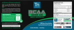 Label for BCAA 2200 mg
