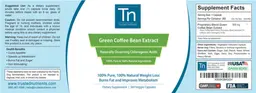 Label for Green Coffee Bean Extract