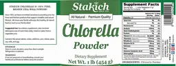 Label for Chlorella Powder
