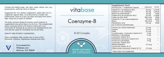 Label for Coenzyme-B B-50 Complex