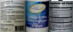 Label for Omega-3 Plus