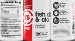 Label for Fish Oil & CLA