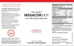 Label for Tru-Sorb Megacore Easy Keylime Omega Smoothie