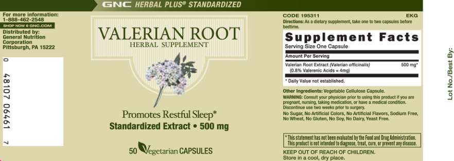 Label for Valerian Root