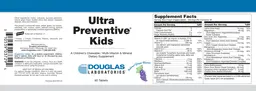 Label for Ultra Preventive Kids Natural Grape Flavor!