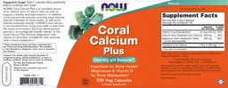 Label for Coral Calcium Plus