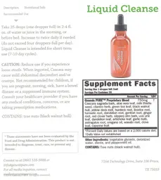Label for Liquid Cleanse