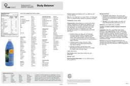 Label for Body Balance