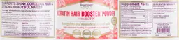 Label for Keratin Hair Booster Powder With Biotin