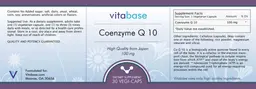 Label for Coenzyme Q 10 100 mg