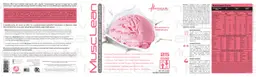 Label for MuscLean Strawberry Milkshake