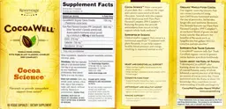 Label for CocoaWell Cocoa Science