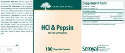 Label for HCl & Pepsin
