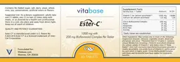 Label for Ester-C 1000 mg